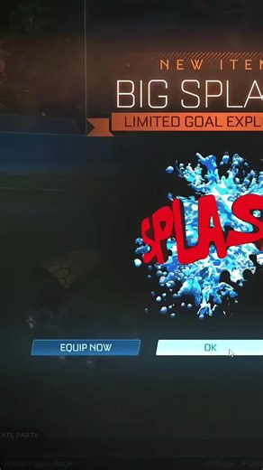 splash goal explosion in Rocket league is live 🤯🙊 #rocketleague #rewards