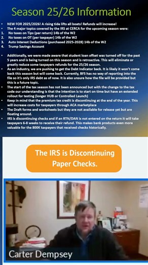 The IRS is discontinuing paper checks. If a return is filed without a...