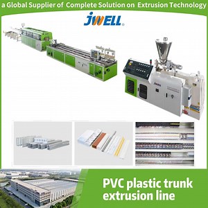 [Hot Item] Jwell Automatic Extruder for PVC Trunking Plastic Making Machine for Cable Duct High Efficiency Plastic Extruder for Profile Production Line PVC Machine