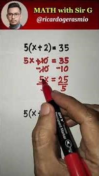 How to find the value of x in two different methods #mathematics #equation
