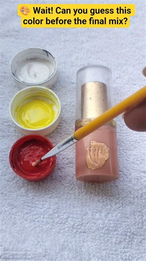 🎨 Red + Yellow + White = Skin Tone Color | Color Mixing/