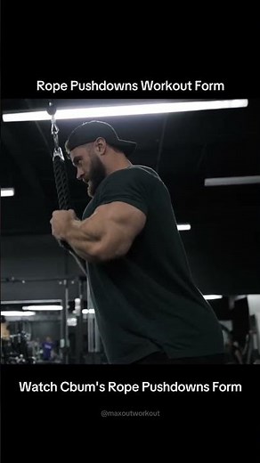 Rope Pushdowns Workout For Triceps