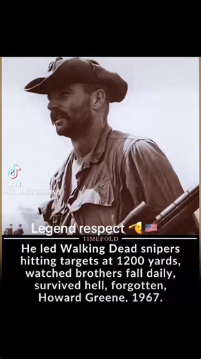 🙏🇺🇸🙏Howard J. Greene led men who were expected to die. They called his unit "The Walking Dead." It was not a joke.In 1967, Howard was a Marine sergeant in charge of a sniper team with 1st Battalion, 9th Marines.North of the DZ. Constant contact. No safe days. No quiet nights. His battalion had the highest casualty rate in Marine Corps history.They walked into death.Again.And again.And again.During Operation Prairie II, Howard's snipers hunted enemy forces at distances up to 1200 yards. Rooft