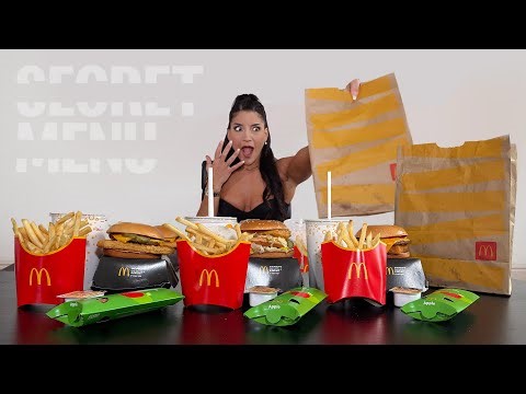 THE SECRET IS OUT.. McDonalds UK Secret MENU CHALLENGE | ‪@LeahShutkever‬