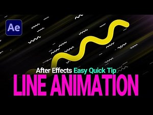 After effects : Line animation with wave warp effect