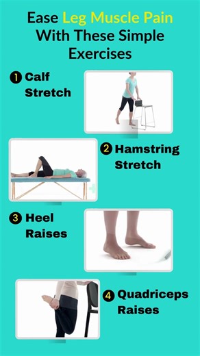 Ease Leg Muscle Pain With These 4 Simple Exercises.