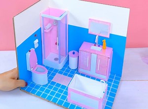 19K views · 1.3K reactions | DIY Dollhouse bathroom Full Video here: https://www.youtube.com/watch?v=QsONPiSC5N4 | DIY Barbie | Facebook