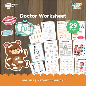Doctor Worksheets Printable Activities Community Helper