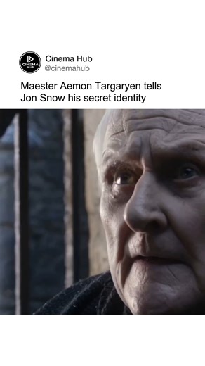 Maester Aemon never tells Jon Snow about Jon’s secret identity; instead, he reveals his own identity to Jon. Aemon stops Jon from deserting the Night’s Watch by telling him that he himself is Aemon Targaryen, a prince who once could have been king but chose duty over family, using that confession to force Jon to think about what it really means to honor his vows and live with the consequences for the rest of his life. Follow @cinemahub (us) for more movie and television content. | Cinema Hub