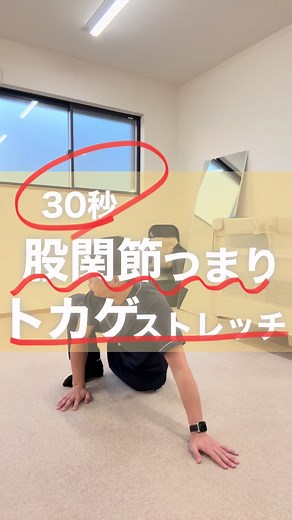 股関節のつまりを解消するトカゲストレッチ｜一日30秒で代謝UP