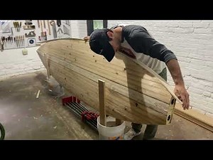 How to Make a Wood Paddle Board - #9 Preparing Rail Lumber