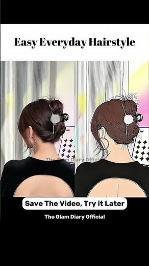 How To Do This Korean Twisted Claw Clip Bun | Easy Hairstyle for Functions & Parties 🖤#ClawClipUpdo