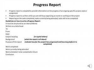 Management Communication N4 (Reports - Lesson 6 - Module 11 - Part B) - Ms. P.J Mbele