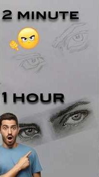 Realistic Eye Drawing Tutorial #sketch