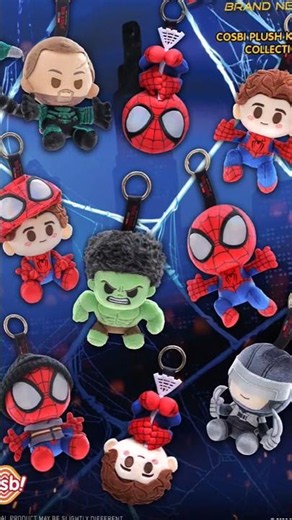 New Spider-Man Brand New Day COSBI Plush Keychain Collection #spiderman #bnd #toycollector #fyp