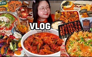 【B.LOVELY 】美食vlog 酱炖粉丝鸡&烤蔬菜吐司&冰淇淋芒果蛋糕&辣排骨&泡菜乌冬