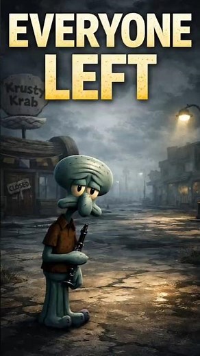 Squidward Left Alone in Bikini Bottom 😨 #whatif