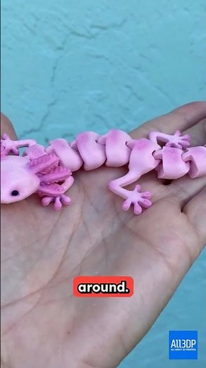 3D Printed Axolotl: 10 STL Files You Won’t Resist Printing #3dprinting #all3dp