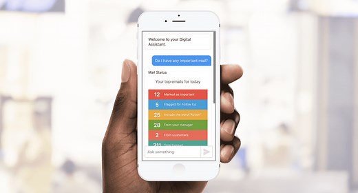 Digital assistant chatbot for business data