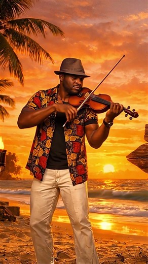Violin Afrobeats on a Sunset Beach 🔥 #shorts #violin #afrobeats