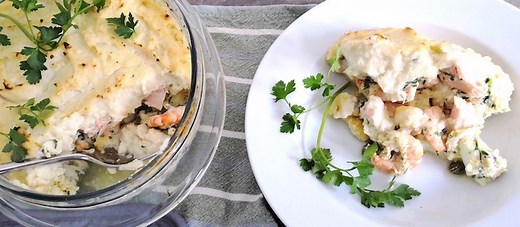 FAST & FABULOUS LOW CARB BRITISH FISH PIE