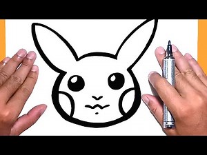 How to draw a cute Pokemon, Pickachu, Draw cute things
