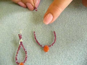 Beading Tutorial from Turquoise-StringBeads - How to Make Loop Earrings