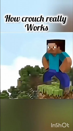 how crouch really works #minecraft