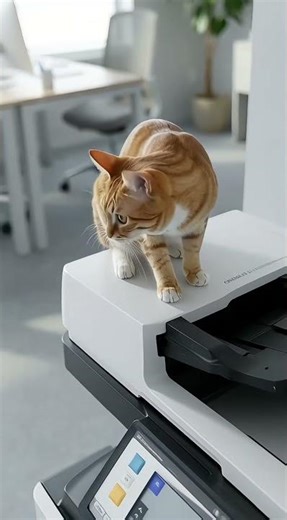 The Printer That Started Cloning My Cat #cute #cat #cutecat
