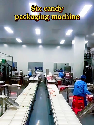 Six candy packaging machine#packagingmachine #packingmachine #factory #candy #snack