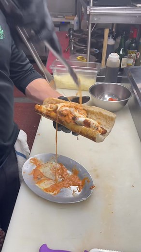 Stop in and try this weeks hoagie special. The “Joey”- Homemade sesame seed crusty roll, chicken cutlets, vodka sauce, mozzarella cheese, cup and char pepperoni and mikes hot honey. Available Wednesday November 5th through Sunday November 9th. | Samarios Pizza & Restaurant