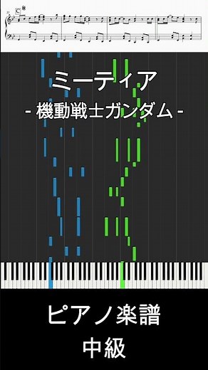 Meteor(short ver.) - Mobile Suit Gundam / T.M.Revolution [Piano Sheet Music / Intermediate]