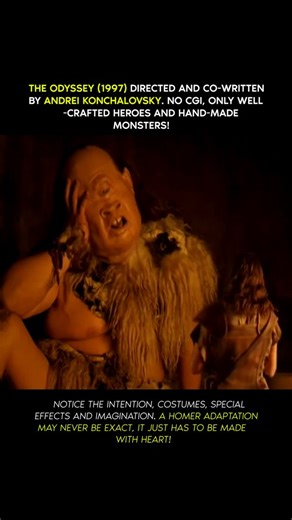The 1997 film "The Odyssey" is one of the most loved adaptations of Homer's epic for its characterization, emotional depth, and the sheer brilliance of set and costumes! Since no CGI was used back then, making up real monsters and the Trojan Horse was a feat that has etched itself in cinematic history. ✨ Recently, the trailer for Nolan's "The Odyssey" sparked many debates about the costumes and war helmets. Critics said that they looked Medieval Age rather than Bronze Age. But when compared with