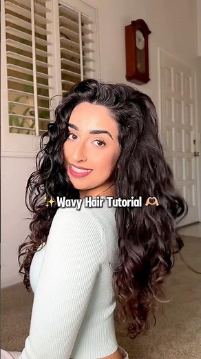 Wavy hair tutorial 💙