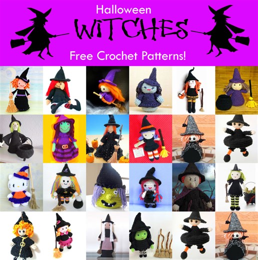 24 Free Halloween Witch Crochet Patterns