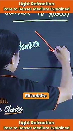 Light Refraction: Rare to Denser Medium Explained #Physics #vedantu