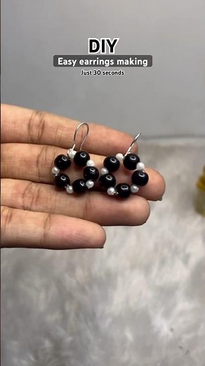 30 Seconds Earring Challenge So Easy! Diy Beautiful Earrings in Just 30 Seconds #viral #diy #craft