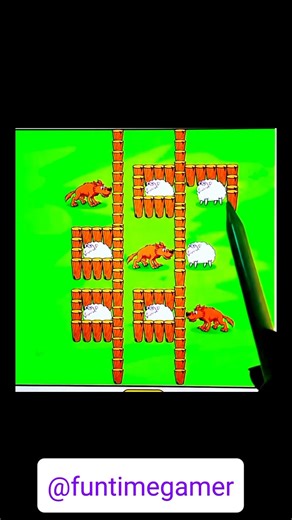 Save The Sheep From Wolf 🐺 Hardest Puzzle Ever! #shorts
