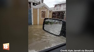 14K views · 383 reactions | Flood waters have risen even more in Fort Myers Beach, Florida, as seen in footage captured on Tuesday, from a car driving through the high water. | Breitbart | Facebook