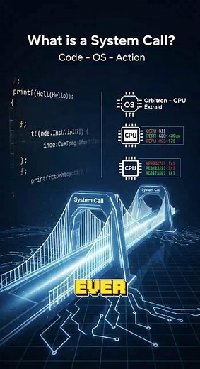 What is a System Call? | OS Concept in 60 Seconds 🔥 #LearnNewThings