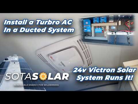 Turbro RV AC Ducted Install + Full 2000w Solar 24v Victron System Install In Keystone 5th Wheel