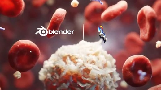 Blender中制作医疗生物动画渲染教程