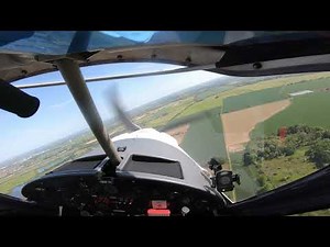 Approach and landing at Old Warden Airfield