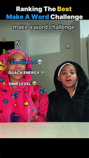 Ranking The Funniest Make A Word Challenge Moments 🤐 #shorts #challenge #wordplay #fail
