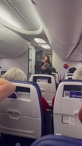 We are in the air and our flight attendant with Southwest Airlines, Susan, sang to our vets! 🇺🇸❤️🤍💙 #HFH #HonorFlightHouston #SWA | Honor Flight Houston