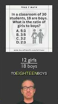 TEAS Math Ratio Word Problem