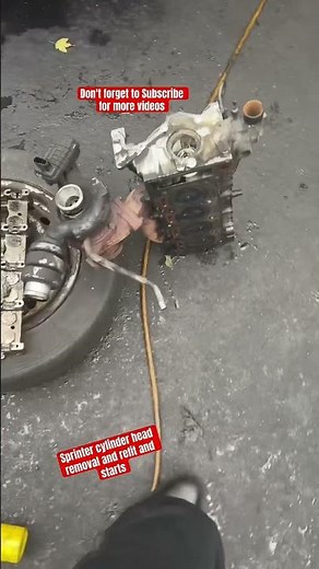 Mercedes sprinter cylinder head removal refit and engine starting