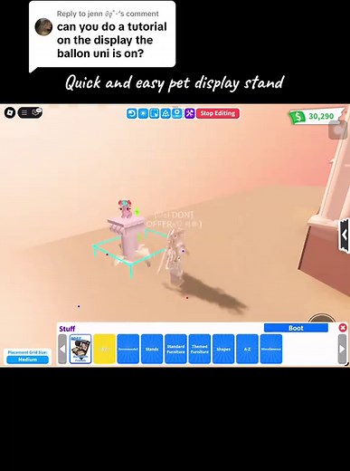 Easy DIY Pet Display Stand Tutorial for Adopt Me