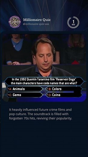 Only Real Movie Fans Will Know This Tarantino Trivia 🎬🔥 #quiz #millionaire #film #cinema #tvshow #tv
