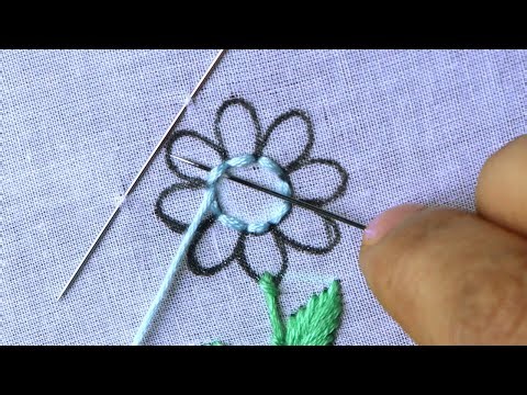 Amazing Hand Embroidery Trick | Make a Beautiful Flower Design Easily